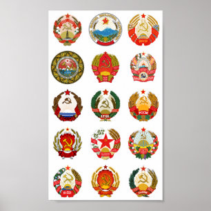 Poster Républiques de l'Union soviétique