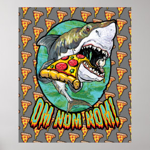 Poster Requin à pizza hanséâtre