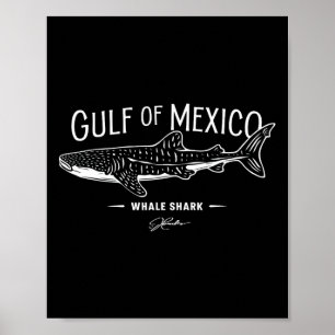 Poster Requin Baleine Du Golfe Du Mexique