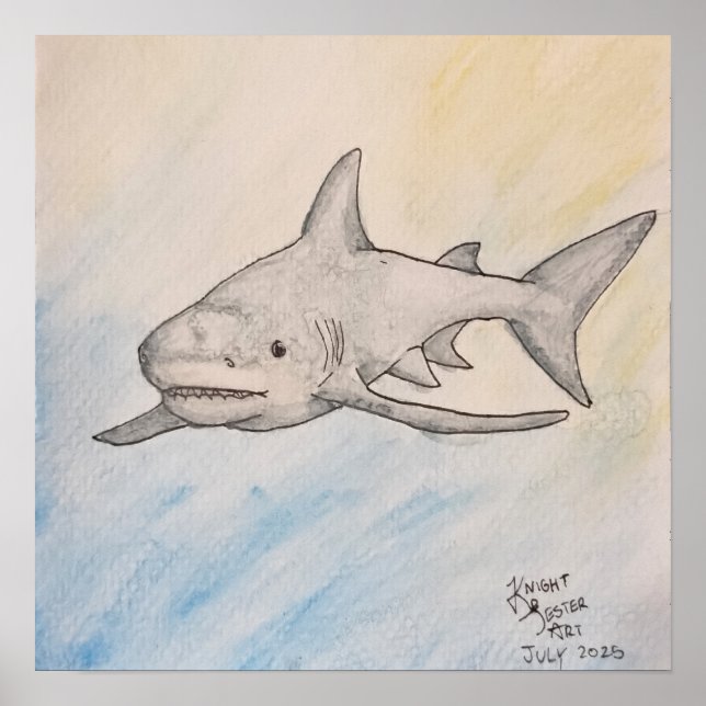 Poster Requin bouledogue (Devant)