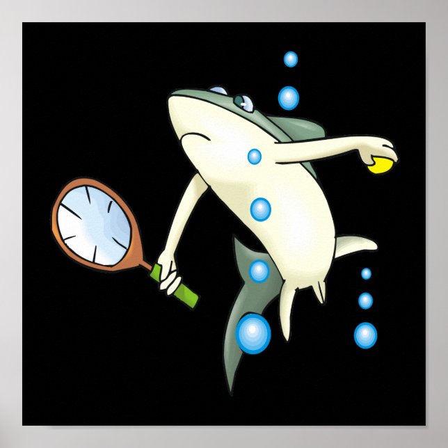 Poster Requin de tennis (Devant)