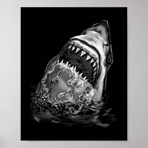 Poster Requin effrayant
