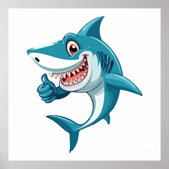 Poster Requin mignon (Devant)