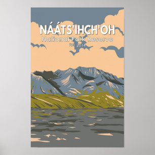 Poster Réserve de parc national de Naats'ihch'oh Vintage