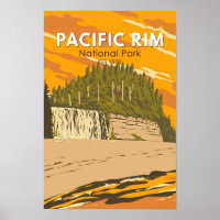 Réserve de parc national Pacific Rim Travel Vintag