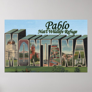 Poster Réserve nationale de Pablo, Montana