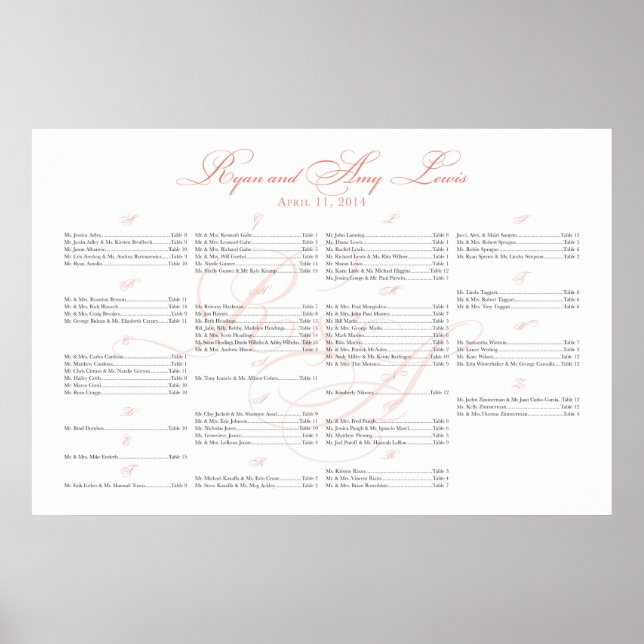 Poster ***RÉSERVÉ POUR Ryan+Amy 36x24*** (Devant)