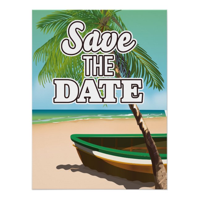 Poster Réservez la Date (Devant)
