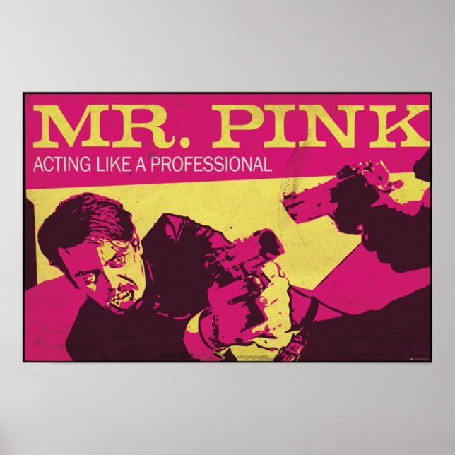 Poster Réservoir Chiens M. Pink le professionnel (Devant)