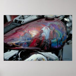 Poster Réservoir de carburant de Harley - S.D.