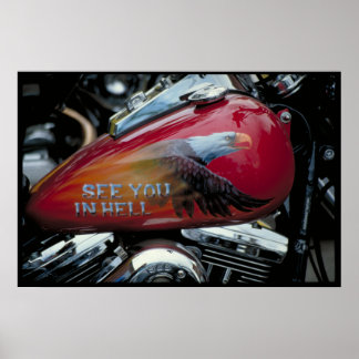 Poster réservoir de carburant personnalisé Dakota du Sud