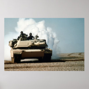 Poster Réservoir M1A1 Abrams