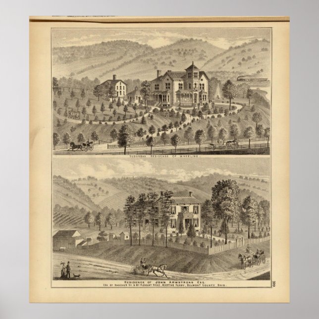 Poster Résidence de banlieue de Wheeling (Devant)