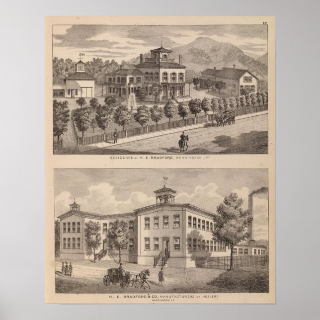Poster Résidence de HE Bradford et HE Bradford et (Devant)
