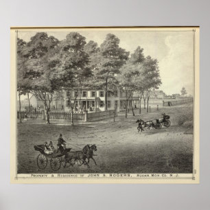 Poster Résidence de John S Rogers dans Manasquan, NJ