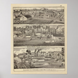 Poster Résidence et scieries et chantiers