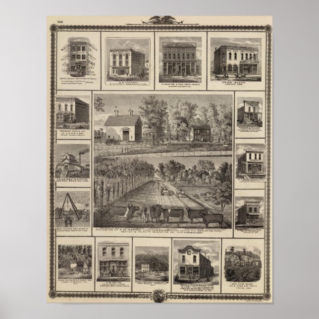 Poster Résidences et entreprises en Muscatine (Devant)