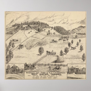 Poster Résidences et ferme à New Haven