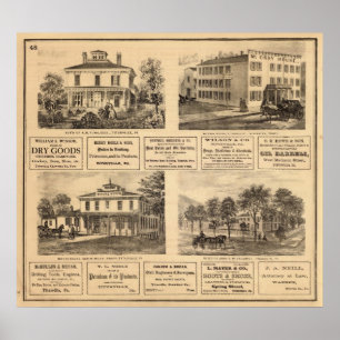 Poster Résidences, hôtels, Titusville, Franklin
