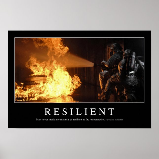 Poster Résilient : Citation Inspirationnelle (Devant)