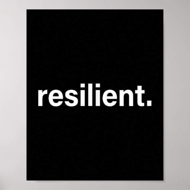Poster Resilient Mental Strength Self-esteem Motivation R (Devant)