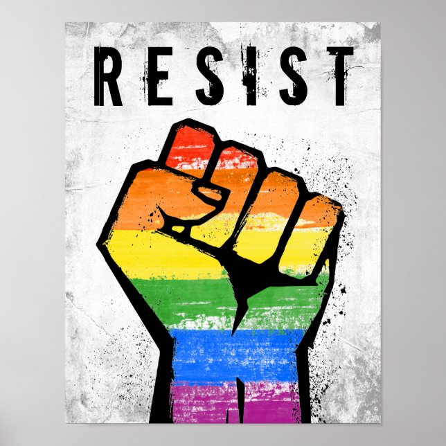 Poster Résistance LGBT (Devant)