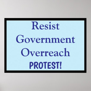 Poster Résister à la surenchère gouvernementale