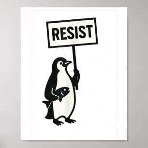 Poster Résister à l'activisme des pingouins