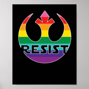 Poster Résister À L'Oppression Lgbt - Rébellion Résistanc