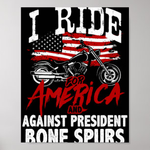 Poster Résister aux motards anti-Trump contre la colonne 