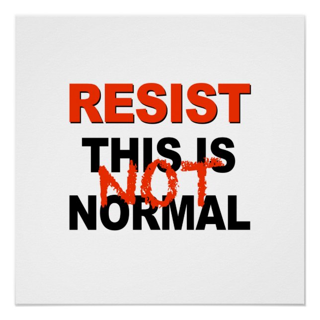 Poster Résister - Ce n'est pas normal (Devant)