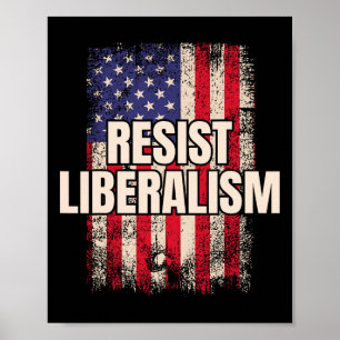 Poster Résister Libéralisme Anti Libéralisme Usa