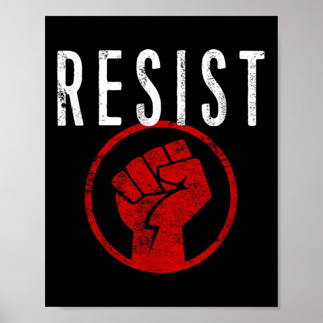 Poster Résistez À La Chemise Poing - Faites Partie De La  (Devant)