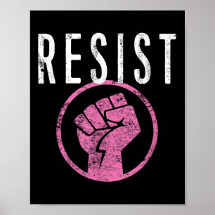 Poster Résistez À La Chemise Poing - Faites Partie De La