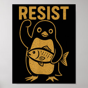 Poster Résistez à la manifestation anti-Trump contre Rebe