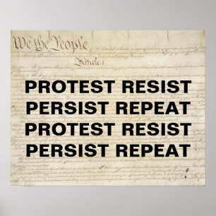 Poster Résistez à la persistance de la répétition de la c