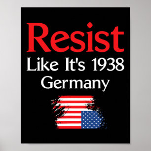 Poster Résistez à la situation de 1938 Allemagne
