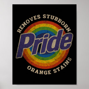 Poster Résistez à Trump, enlevez les taches orange tenace