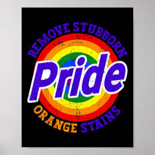 Poster Résistez à Trump, enlevez les taches orange tenace