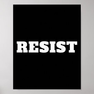 Poster Résistez. Anti Trump #résistance contre Donald Tru