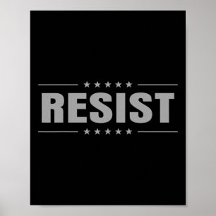 Poster Résistez Trump Protestation Anti Politique Nous Le