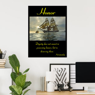 Poster Résonneries d'honneur dans des horizons océaniques