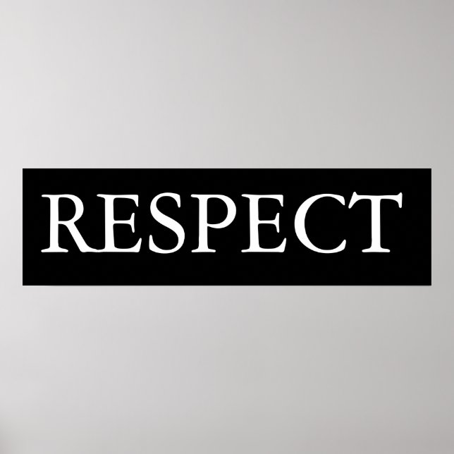 Poster Respect (Devant)