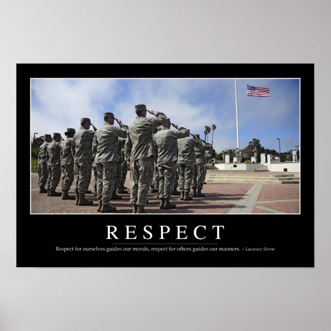 Poster Respect : Citation Inspirationnelle 2 (Devant)