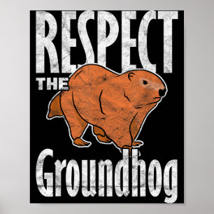 Poster Respect de la marmotte terrestre