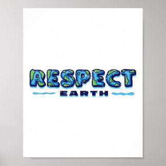 Poster Respect de la Terre, écologie, De l'environnement 