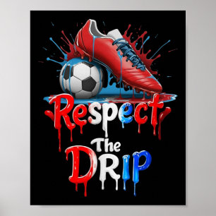 Poster Respecter le style de rue du graffiti de football
