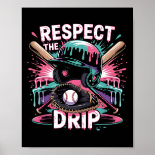 Poster Respectez le goutte par Bysebyll Ice Cream Drip Ca