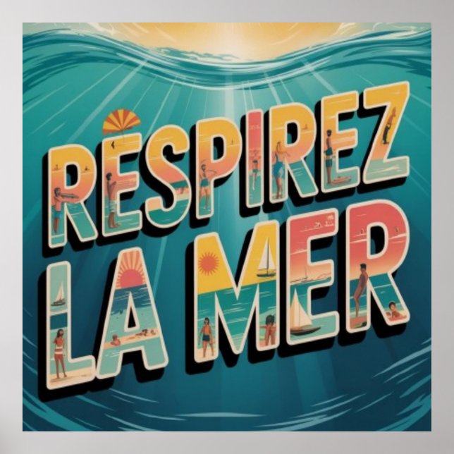 Poster Respirer la Mer (Devant)