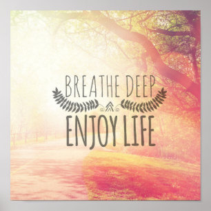 Poster Respirer profondément